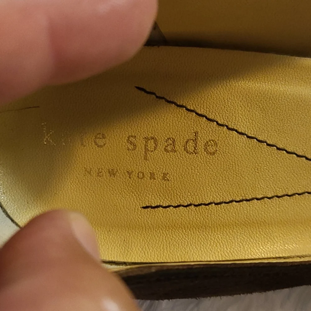 Kate Spade brown suede leopard heels